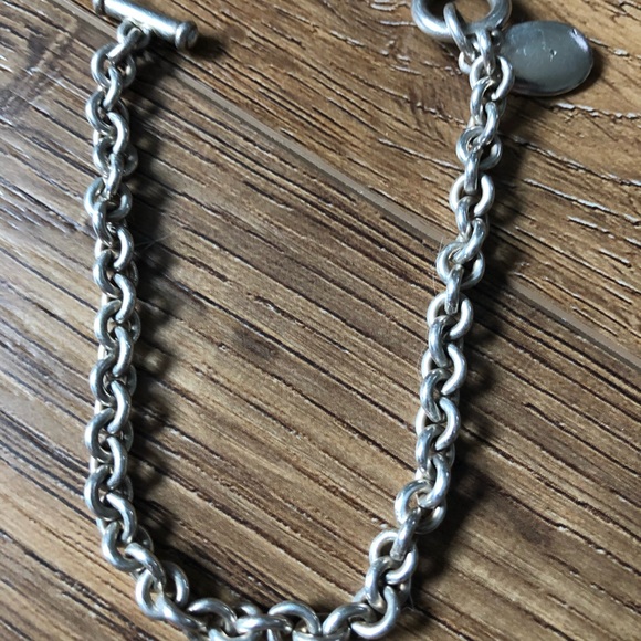 Vintage Sterling Silver Toggle Bracelet - Picture 12 of 13